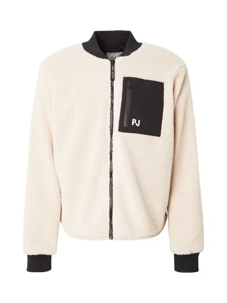 Pepe Jeans Jachetă fleece bej negru
