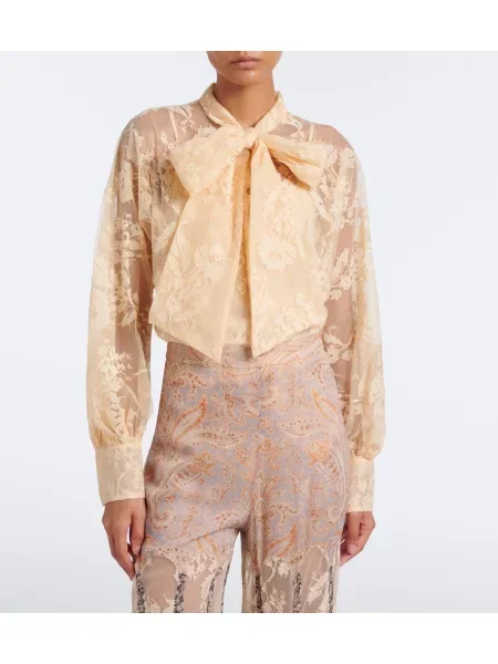 Bluza Zimmermann s čipko vezi bež