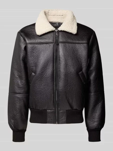 Kurtka z zamkiem błyskawicznym Alpha Industries czarny