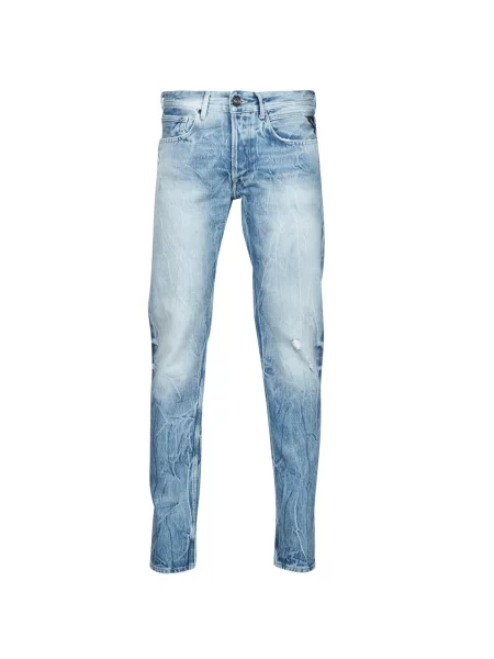 Ravne kavbojke Replay modra