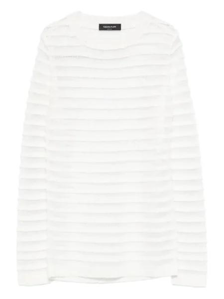 Pulover Fabiana Filippi cu paiete alb