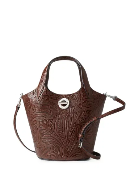 Geantă shopper Veronica Beard din piele maro