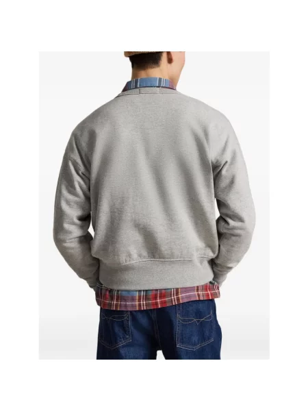 Bluza Polo Ralph Lauren retro szara