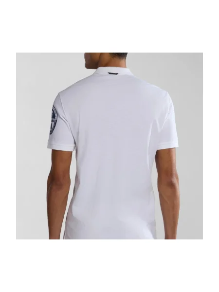 Napapijri Tricou polo E-Amundsen Écru alb