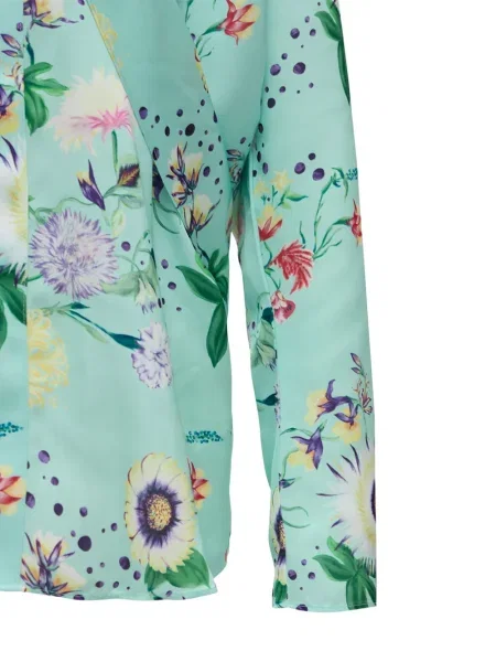 Bluzka Rabanne w kwiatki zielona