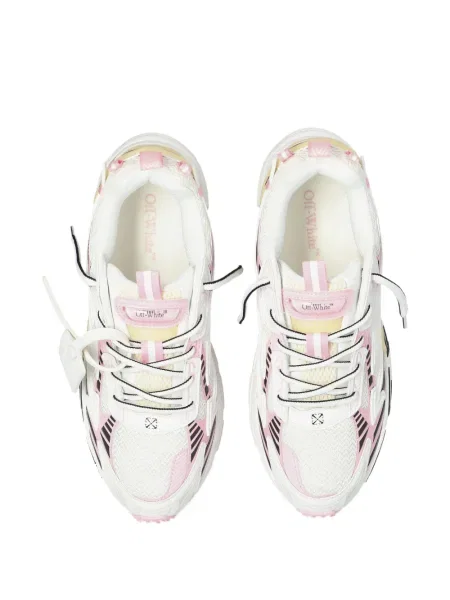 Sneakers Off-white με κορδόνια με δαντέλα λευκό