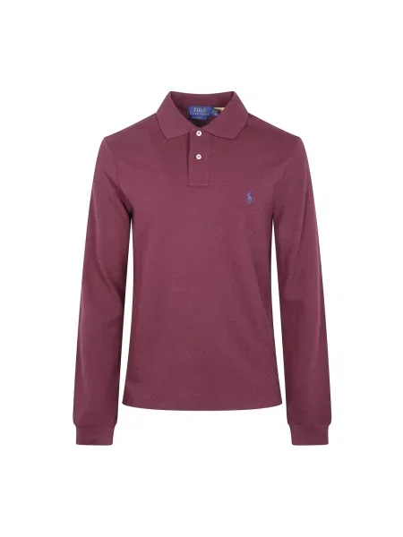 Koszulka polo Polo Ralph Lauren z długim rękawem czerwona