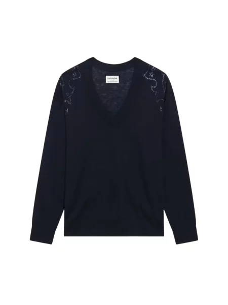 Stras pulover Zadig&voltaire negru