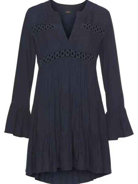 LASCANA Rochie tip bluză Lola marin albastru