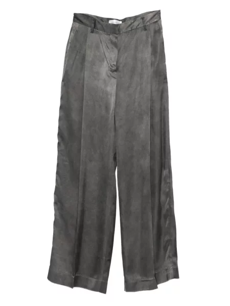 Pantaloni Christian Wijnants din satin plisate gri