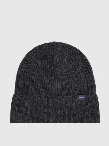Шапка Woolrich серая