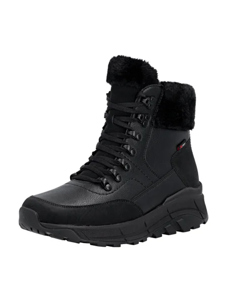 Botine Rieker cu șireturi negru