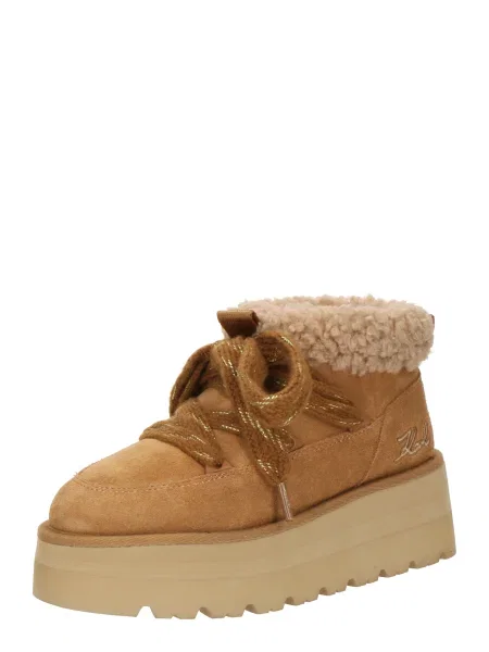 Škornji Karl Lagerfeld rjava