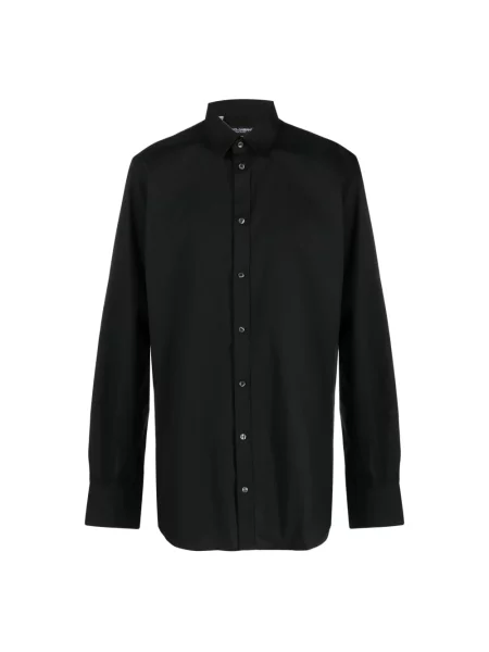 Koszula Dolce&gabbana klasyczna z długim rękawem czarna