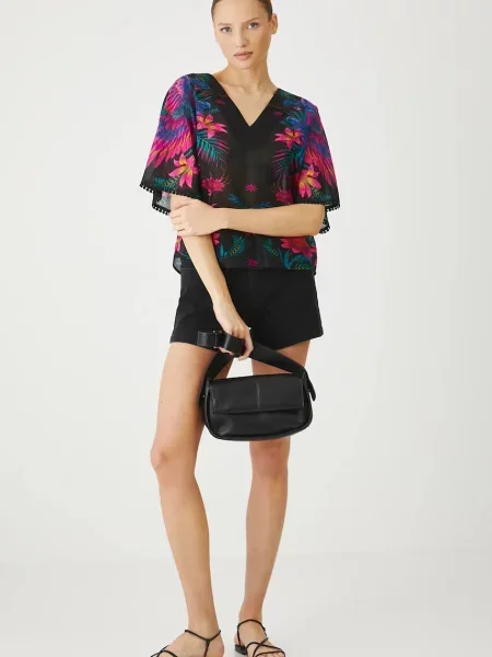 Джинсові шорти Medicine однотонна середня посадка чорний