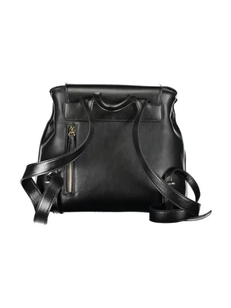 Lniany plecak Valentino By Mario Valentino czarny
