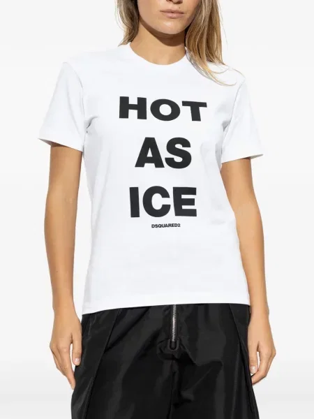 Tricou Dsquared2 cu imagine alb