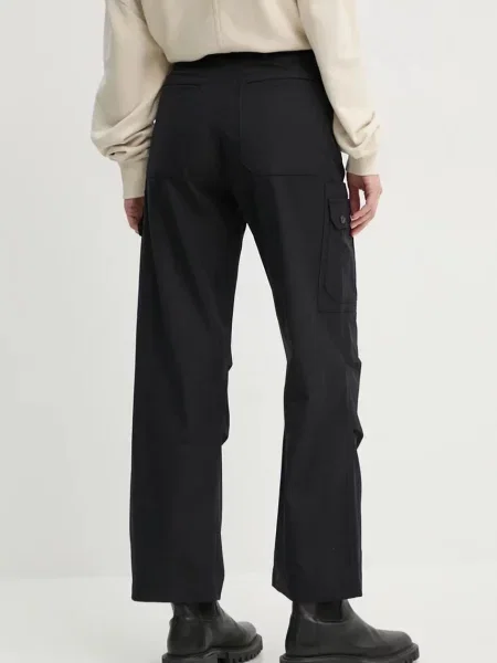 Kalhoty G-Star Raw široké high waist černá