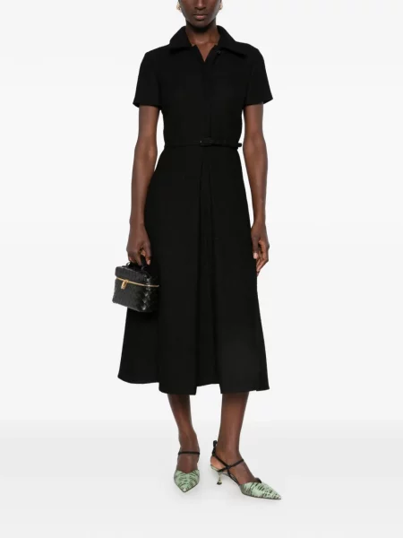Scurt cu centură rochie midi Fendi negru