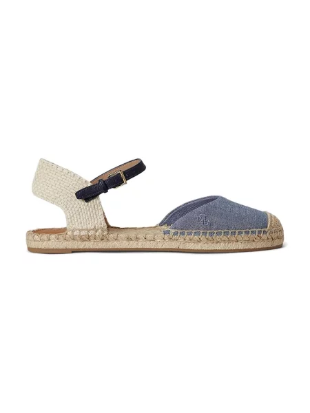 Lauren Ralph Lauren espadrilky dámske Robby Flat modrá
