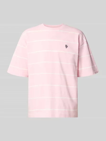 T-shirt z okrągłym dekoltem i wyhaftowanym logo Review