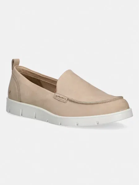 Ecco mocasini pentru femei Nubuck Bella bej