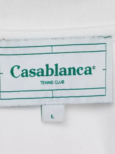 Τένις μπλούζα Casablanca με σχέδιο λευκό