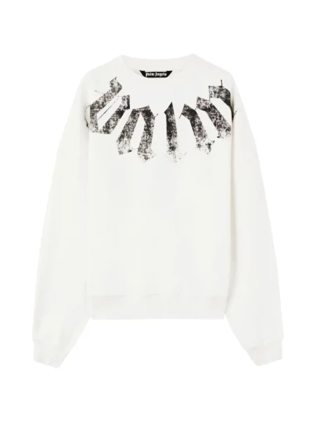 Hanorac Palm Angels cu autograf alb