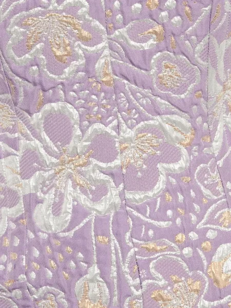 Rochie Rotate Birger Christensen cu model floral din jacard violet