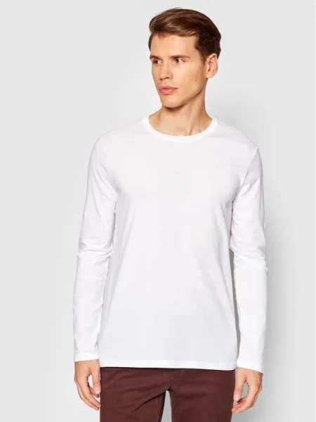 United Colors Of Benetton Majica z dolgimi rokavi bela