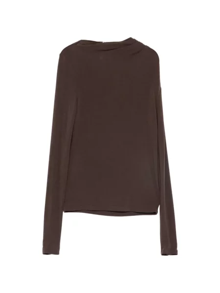 Lung top Imperial drapat maro