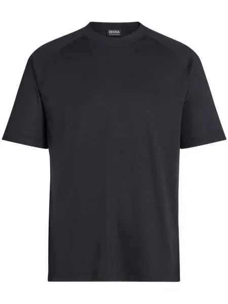 Tricou Zegna scurt albastru