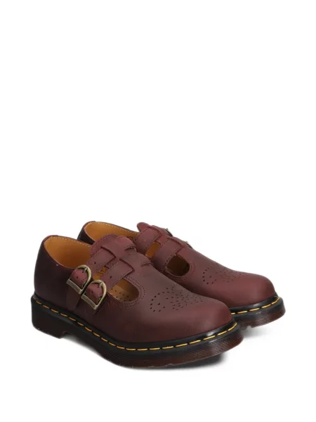 Pantofi cu toc Dr. Martens cu bretele roșu