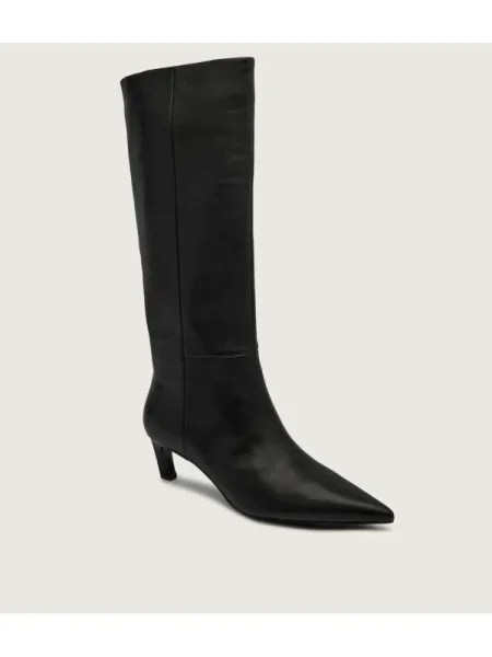 Calvin Klein De piele cizme cu subțire negru