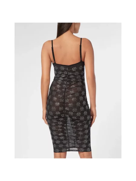 Sukienka midi Philipp Plein tiulowa czarna