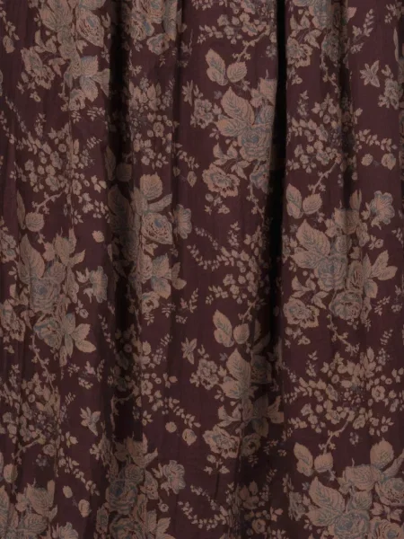 Fusta maxi Antik Batik cu model floral cu imagine maro