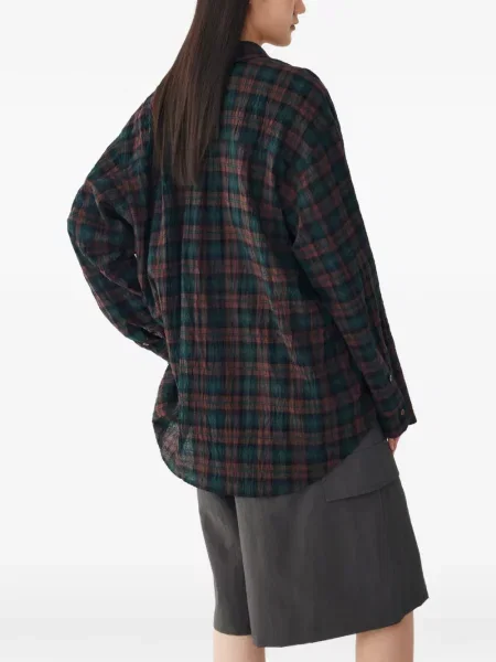 Cămașă Tomboy în carouri maro