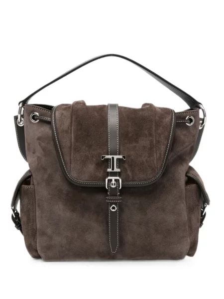 Geantă shopper Tod's cu cataramă maro