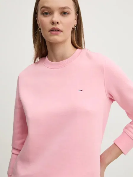 Bluză Tommy Jeans roz