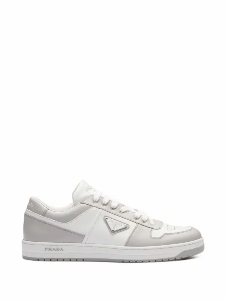 Sneakerși Prada din piele alb