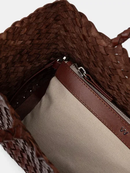 Кожаная сумка шоппер Weekend Max Mara