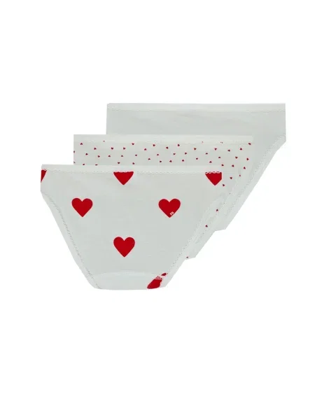 Pantaloni culottes copii Petit Bateau alb
