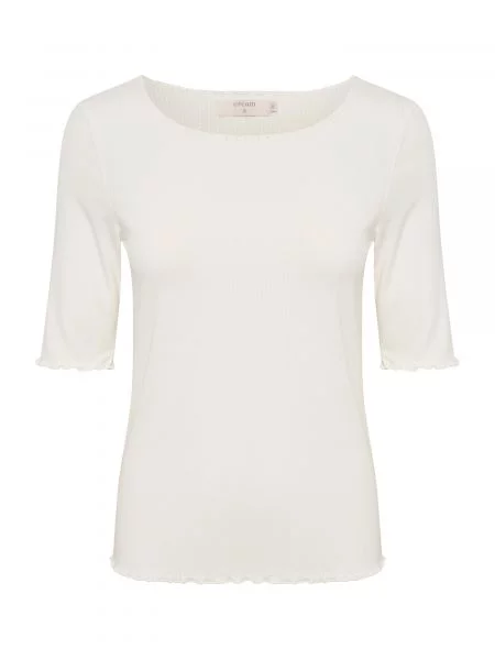 Cream Tricou Ribba alb murdar