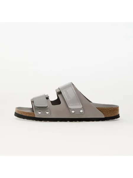 Чехли от набук Birkenstock Uji сиво