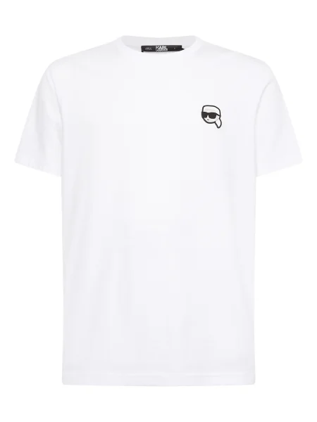 Karl Lagerfeld Tricou bej / negru alb