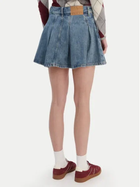 Tommy Jeans Sukňa denim modrá
