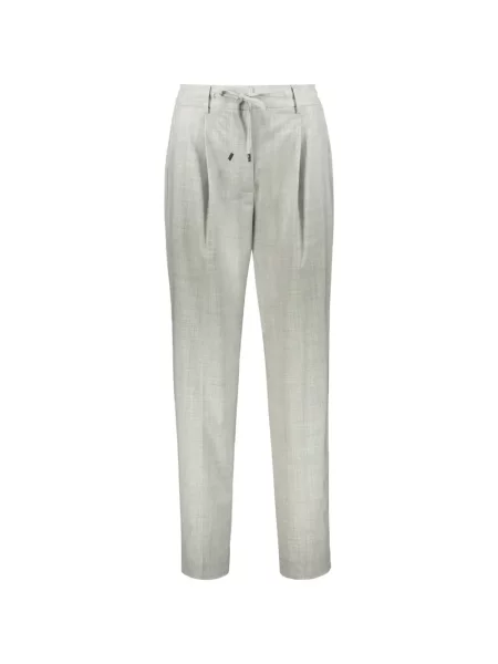 Pantaloni Moorer cu cordon gri