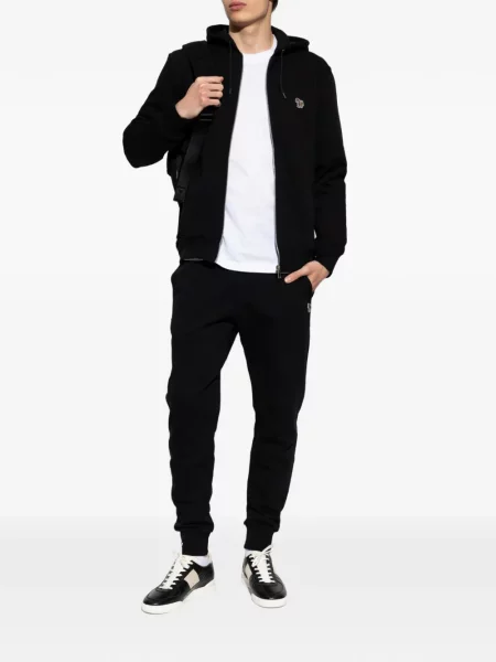 Hanorac cu glugă Ps Paul Smith cu model zebră negru