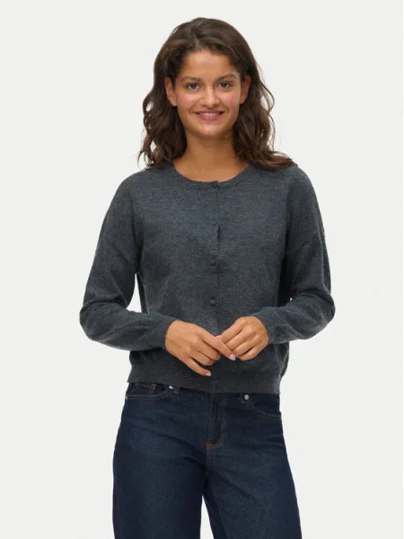 VERO MODA Kardigán VMMARINA tmavosivá sivá