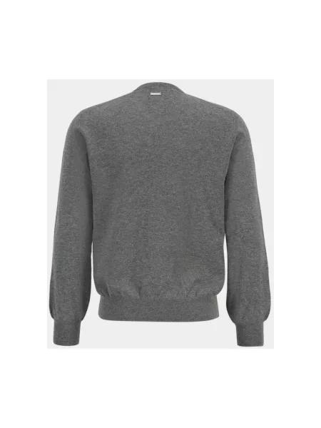 Sweter Ferragamo wełniany szary